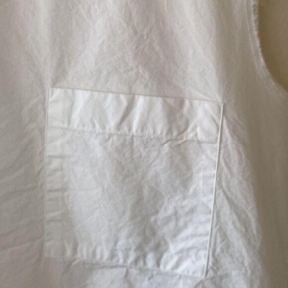 Sibel Saral White Cotton blouse size small sleeveless - Picture 5 of 10